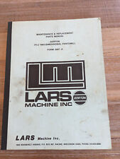 Lars Gorton P1-2 Two-Dimensions Pantomill Maintenance & Replacement Parts Manual