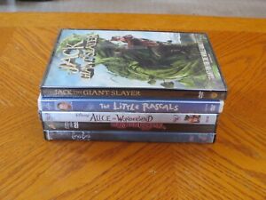 5 Kids DVD Lot: 3 new, Jack the Giant Slayer, The Little Rascals & more