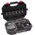 Mechanics Tool Set 94-Piece Kit Case Sae Metric Ratchet Sockets 1/4 3/8 Box New
