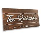 Personalized Wooden Family Name Sign for Home Decor