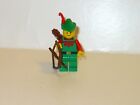 Lego Castle Classic Forestmen red torso red plume brown bow figure hat 6054 6071