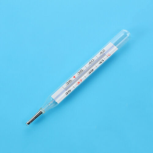 1Pc Medical Mercury freeGlass Thermometer Clinical Measurement Device