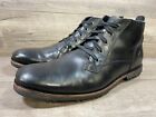 Timberland Mirror Fit Chukka Boots Black Leather Mens Size 13 W Wide
