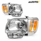 Chrome Front Headlights Bumper Lamp for 01-04 Toyota Tacoma LH RH 8111004110 EXC (For: 2003 Toyota Tacoma)