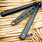 Black Butterfly Balisong Trainer Knife Training Dull Blade Practice Stainless