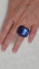 NEW Swarovski NIRVANA FLASH Ring BLUE CRY, 1070120 Stainless Steel, Small 52/6.