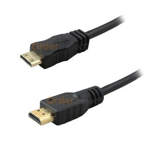 6 FT Mini-HDMI to HDMI 1080p Male to Male Cable 1.3a Type A to C HD Quality