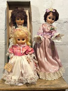New ListingSet of 3 Vintage Dolls, 19 in, 13 in