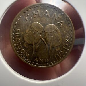 1967 Ghana Half Pesewa Coin Z580