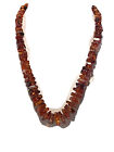 Natural Baltic Honey Amber Beads Knotted Necklace  35 Grams 19 1/2 “ Vintage