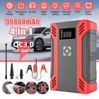 99800mAh Car Jump Starter with Air Compressor Battery Charger Emergency Power US