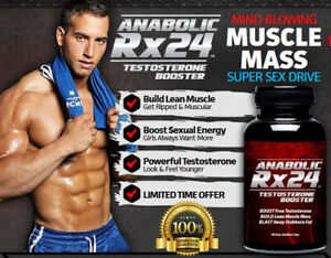 Anabolic Rx 24 Testosterone Booster  Dietary Supplement 