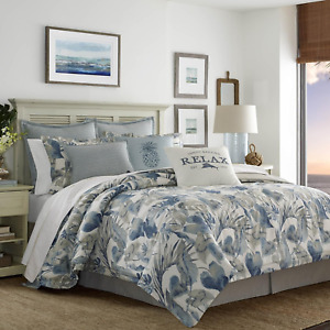 Tommy Bahama - King Duvet Cover Set, Cotton Bedding with Matching Shams & Button