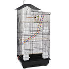 39-inch Roof Top Large Bird Cage Flight Parrot Cockatiel Parakeet Cage w/Toys