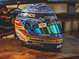 2023 Fernando Alonso Las Vegas Mini Helmet - 1:2 Scale Bell F1 Helmet - 4100289