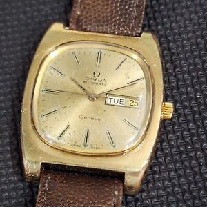 1976 Omega Geneve Automatic Cal. 1022 Men's 36mm Day Date Vintage Watch