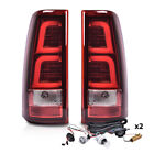 LED Tube Tail Lights Brake Lamps Red Fit For 99-06 Chevy Silverado GMC Sierra (For: 2000 Chevrolet Silverado 1500)