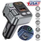 Bluetooth 5.1 Car Adapter FM Transmitter AUX Radio MP3 Music Player with 30W PD