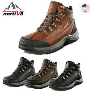 NORTIV8 Men's Hiking Trail Boots Outdoor Trekking Tactical Work Waterproof Shoes