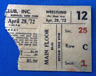 BEYOND RARE 1972 NWF Wrestling Ticket Buffalo AUD KILLER KRUPP EXECUTIONER #2