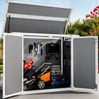 4.7x2.5 FT Outdoor Storage Shed 35 Cu.ft Horizontal Resin Tool Shed with Floor