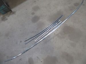 1964 Ford Galaxie 500 exterior rear window trim molding set parts stainless (For: More than one vehicle)