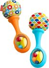 Fisher-Price Baby Newborn Toys Rattle 'n Rock Maracas, Set of 2 Soft Musical Ins