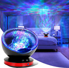 Ocean Wave Projector, 12 LED Remote Control Night Light Lamp Timer 8 Colors Chan