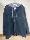 Wrangler Workwear Button Up Hoodie Jacket Mens 2XL Unlined