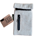 Hemp Roll up Pocket Pipe Tobacco Herb Pouch 5 Layer scent Proof Bag - Natural