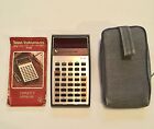Vintage Texas Instruments TI-30 Electronic Slide Rule Calculator w/Case & Manual