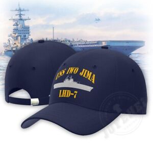 USS IWO JIMA LHD-7 Baseball Cap Unisex Dad Hat Adjustable Snapback Hat for Men