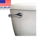 Chrome Toilet Handle Metal Tank Flush Lever Silver Flusher Flapper Front Mount