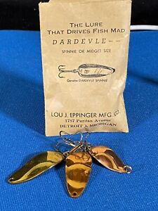 Vintage Seneca Little Cleo Wigl-Lure Spoon Fishing Lou Eppinger Dardevle Package
