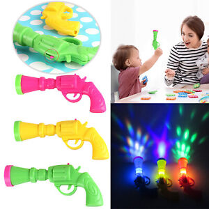 Luminous lighting toy gun with 3D starry projection mini toy birthday party gift