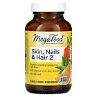 MegaFood Skin Nails  Hair 2 90 Tablets Dairy-Free, Gluten-Free, NSF Certified,