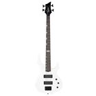 Full Size Glarry 4 String Burning Fire enclosed H-H Pickup Electric Bass Guitar