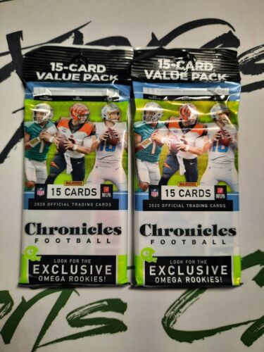 2020 Chronicles Football Value Fat Packs Sealed 2 Pack Lot N1