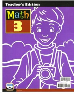 Like NEW - BJU Math 3 Teachers Edition & NEW Student Manipulatives