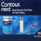 New ListingContour Next Glucose Diabetic Blood Test Strips - 70 Count - Exp 2025-06-30