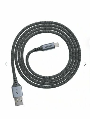 VENTEV - USB A TO LIGHTNING MFi certified APPLE CABLE 4FT - STEEL GRAY