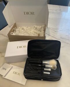 NIB DIOR Backstage VIP Gift Makeup Brush Set in Exclusive Travel Vanity Case