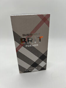 Burberry Brit For Her Eau De Parfum Spray, 3.3 Fluid Ounce - New Unsealed Box
