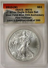 New Listing2013-(W) Silver Eagle $1 MS 70 West Point 75th Anniversary First Release ANACS