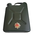 THE ROYAL SCOTS DELUXE JERRY CAN HIP FLASK & SILVER PLATED BADGE