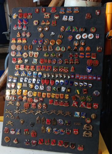 Huge Lot of 245+ Military Lapel, Hat Pins