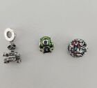 Silver Disney Charms For Bracelets New Monsters Inc+ Wall E