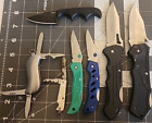 LOT of 6 POCKET KNIFEs & 1 Fixed Blade, survival, pocket, multitools CRKT