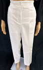 White Pants , 100% cotton, wide leg, with elastic back, 2 pocket at front
