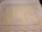 POTTERY BARN Kids QUILT Crib TODDLER Bed & Pillow Cotton Butterfly Reversible